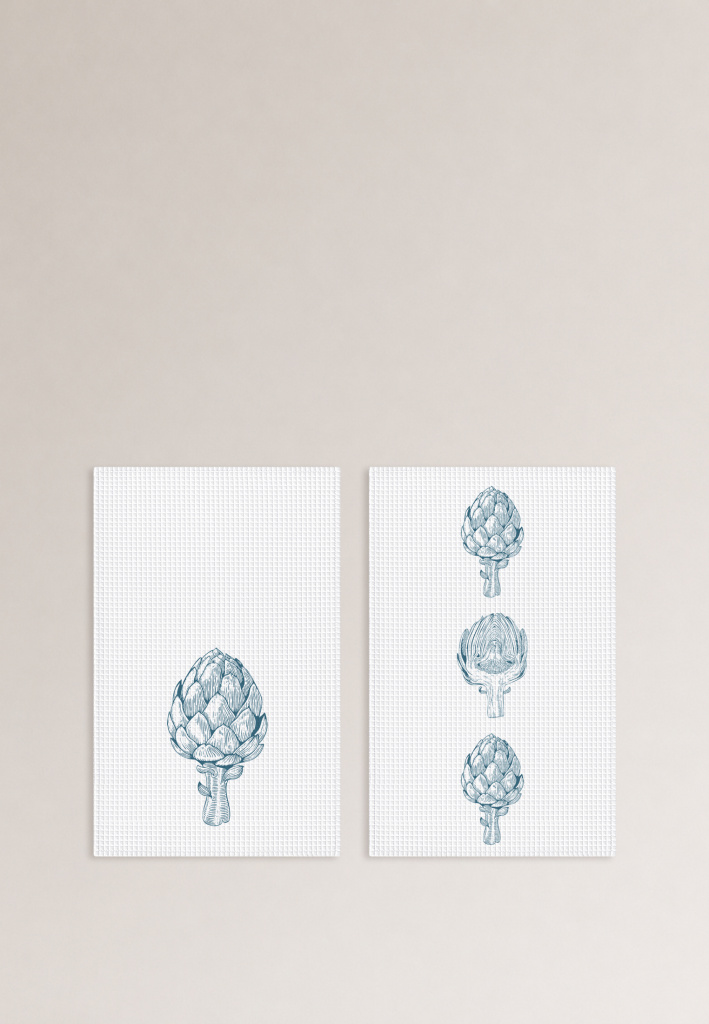 Набор полотенец вафельных Артишок
