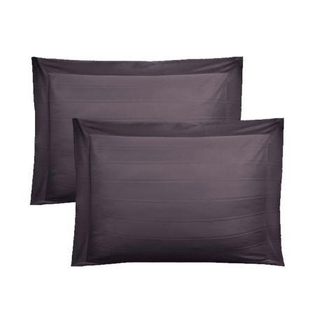 Набор наволочек Винсент Chocolate страйп-сатин 400 TC Набор наволочек Винсент Chocolate страйп-сатин 400 TC
