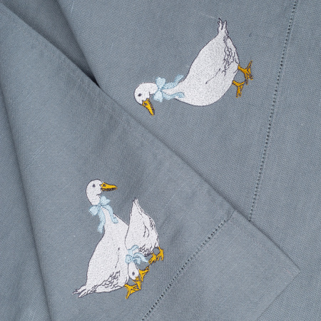Комплект полотенец столовых с вышивкой lin/cotton Goose bernadotte