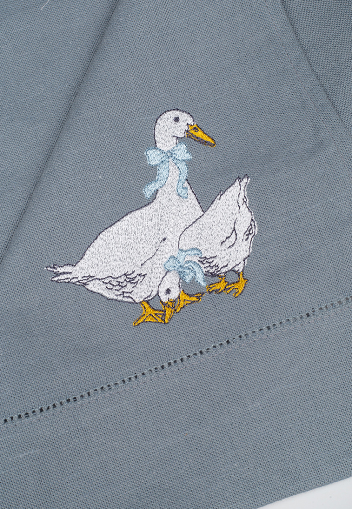 Комплект полотенец столовых с вышивкой lin/cotton Goose bernadotte