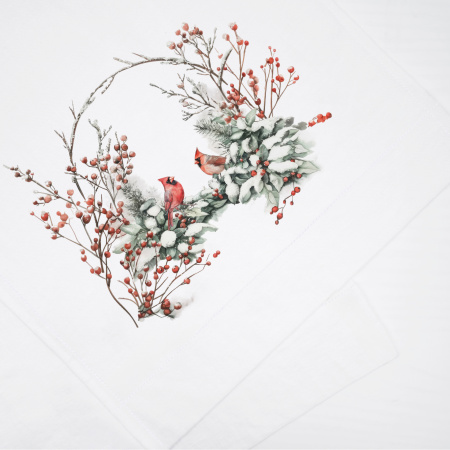 Дорожка столовая Зимний кардинал