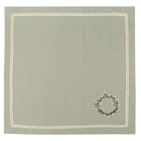 Набор салфеток столовых с вышивкой Easter bunny (nude)