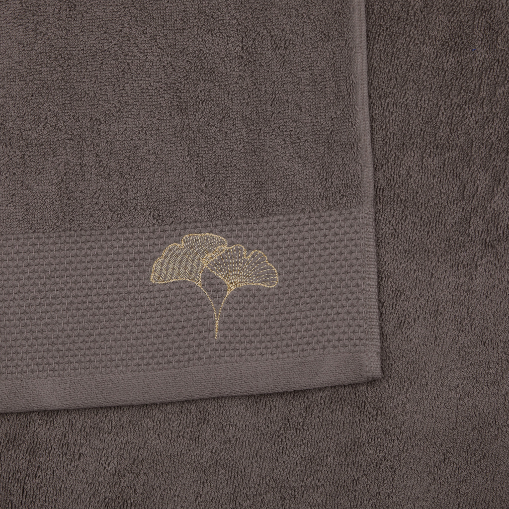 Набор махровых полотенец Тирамису с вышивкой Гинкго