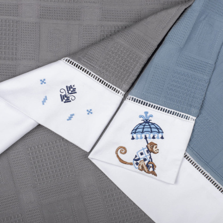 Набор полотенец вафельных French motif