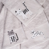 Комплект махровых полотенец Платинум с вышивкой Cute Kittens