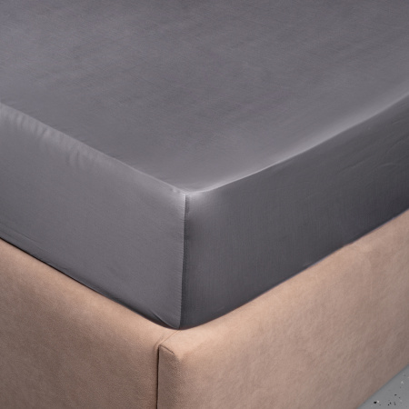 Простыня Стефания Graphite 300 ТС на резинке