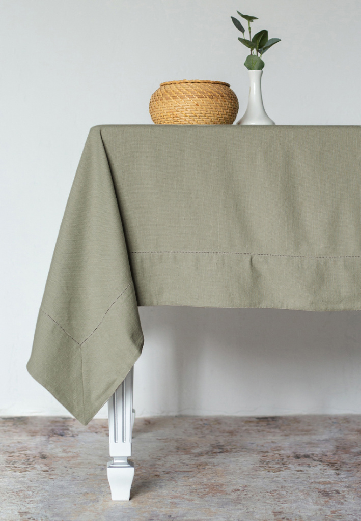 Скатерть столовая lin/cotton Crystal Green