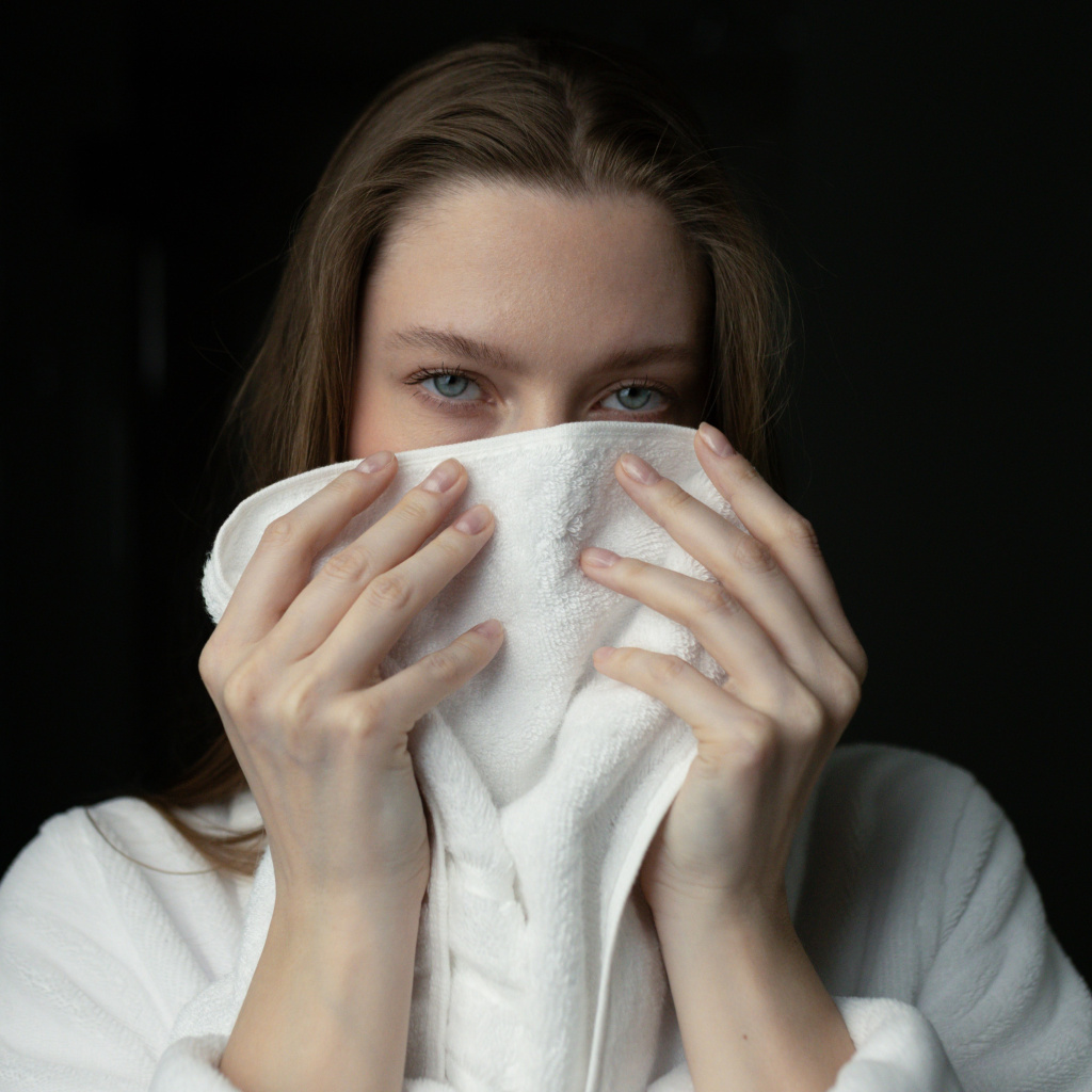 Набор махровых полотенец Акито Айсберг