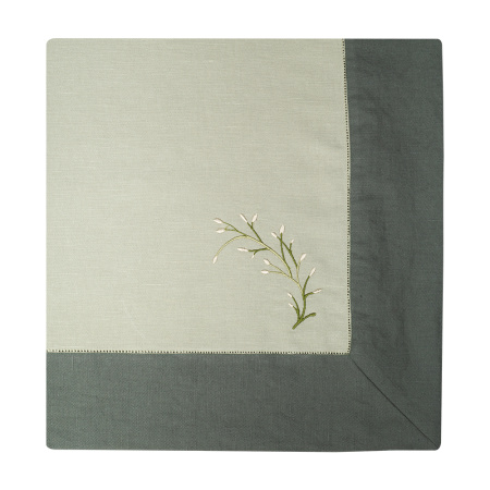 Скатерть столовая  с вышивкой lin/cotton Запах Рождества