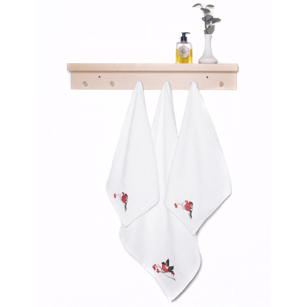 Набор махровых полотенец Айсберг с вышивкой Русская зима