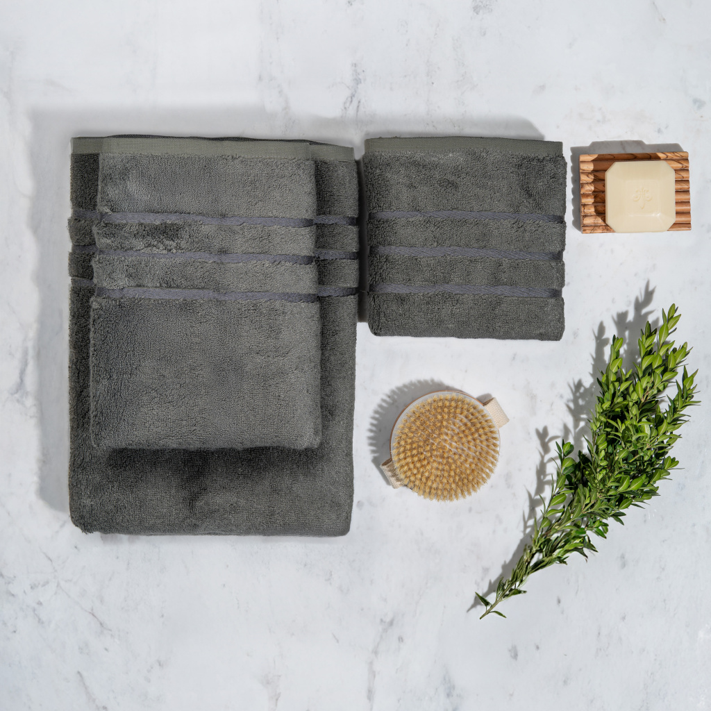 Набор махровых полотенец Акито Антрацит