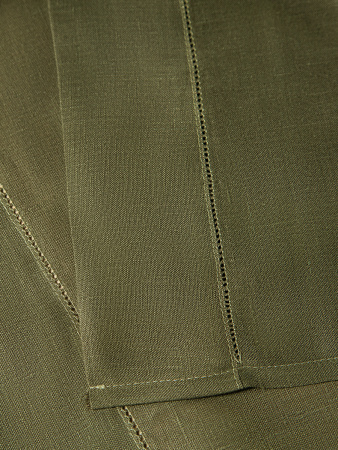 Дорожка столовая lin/cotton Olive Green
