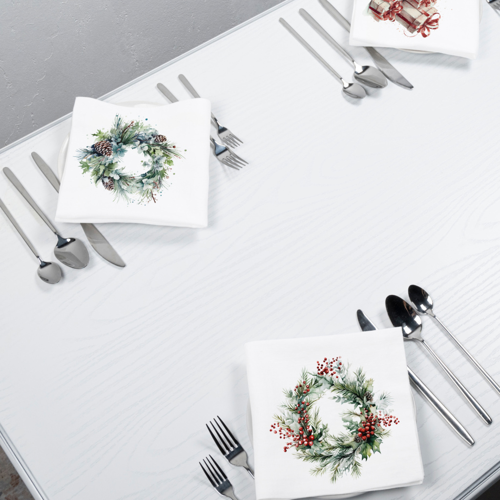 Набор салфеток столовых Утро у елки