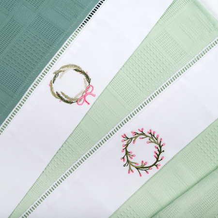 Набор полотенец вафельных Весенняя нежность