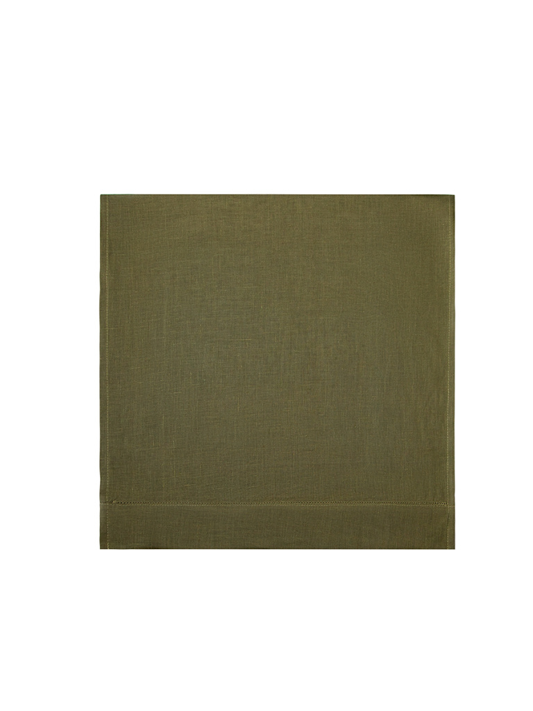 Дорожка столовая lin/cotton Olive Green