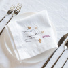Комплект салфеток столовых с вышивкой lin/cotton Meadow romance
