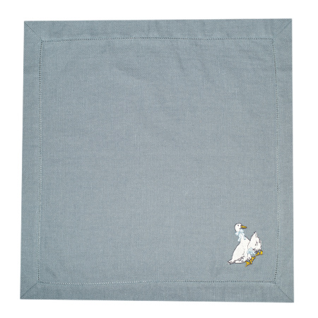 Комплект салфеток столовых с вышивкой lin/cotton Goose bernadotte