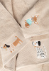 Комплект махровых полотенец Латте с вышивкой Nice Doggies