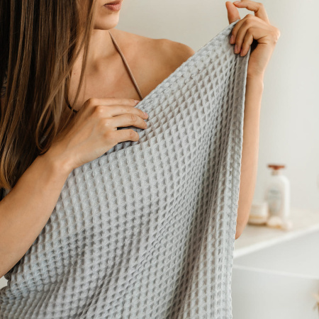 Полотенце вафельное Сильвер с вышивкой BH