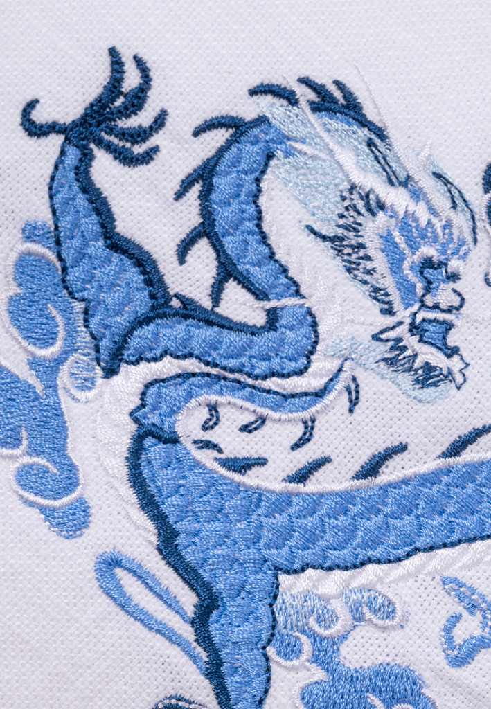 Дорожка столовая с вышивкой «Blue Dragon»
