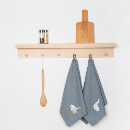 Комплект полотенец столовых с вышивкой lin/cotton Goose bernadotte