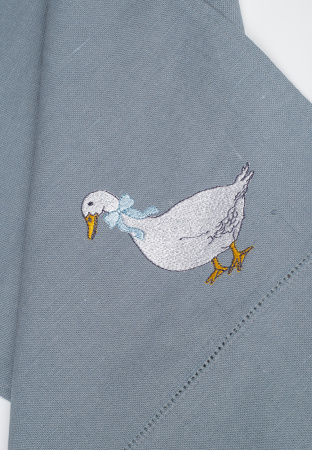 Комплект полотенец столовых с вышивкой lin/cotton Goose bernadotte