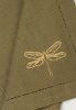 Комплект салфеток столовых с вышивкой lin/cotton Golden wings