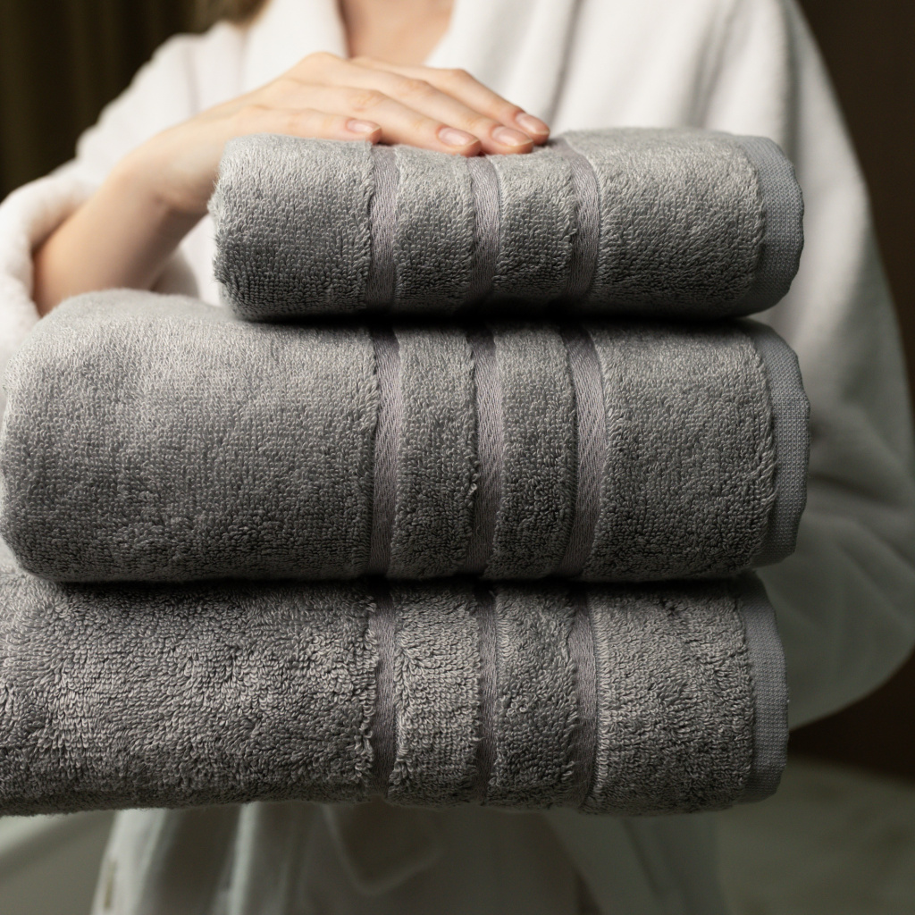 Полотенце махровое Акито Гранит