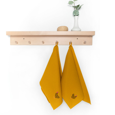 Набор полотенец вафельных Курочки