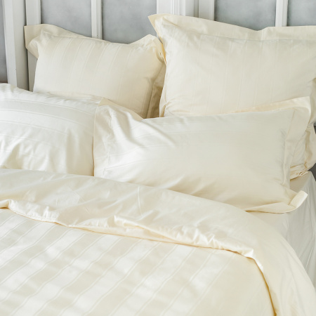 Комплект постельного белья Винсент Cream страйп-сатин 400 TC Комплект постельного белья Винсент Cream страйп-сатин 400 TC