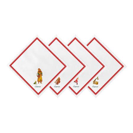 Набор салфеток столовых Сказки "Федоскино"