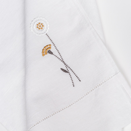 Комплект полотенец столовых с вышивкой lin/cotton Meadow romance