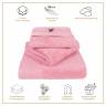 Комплект махровых полотенец с вышивкой Pink Flamingo